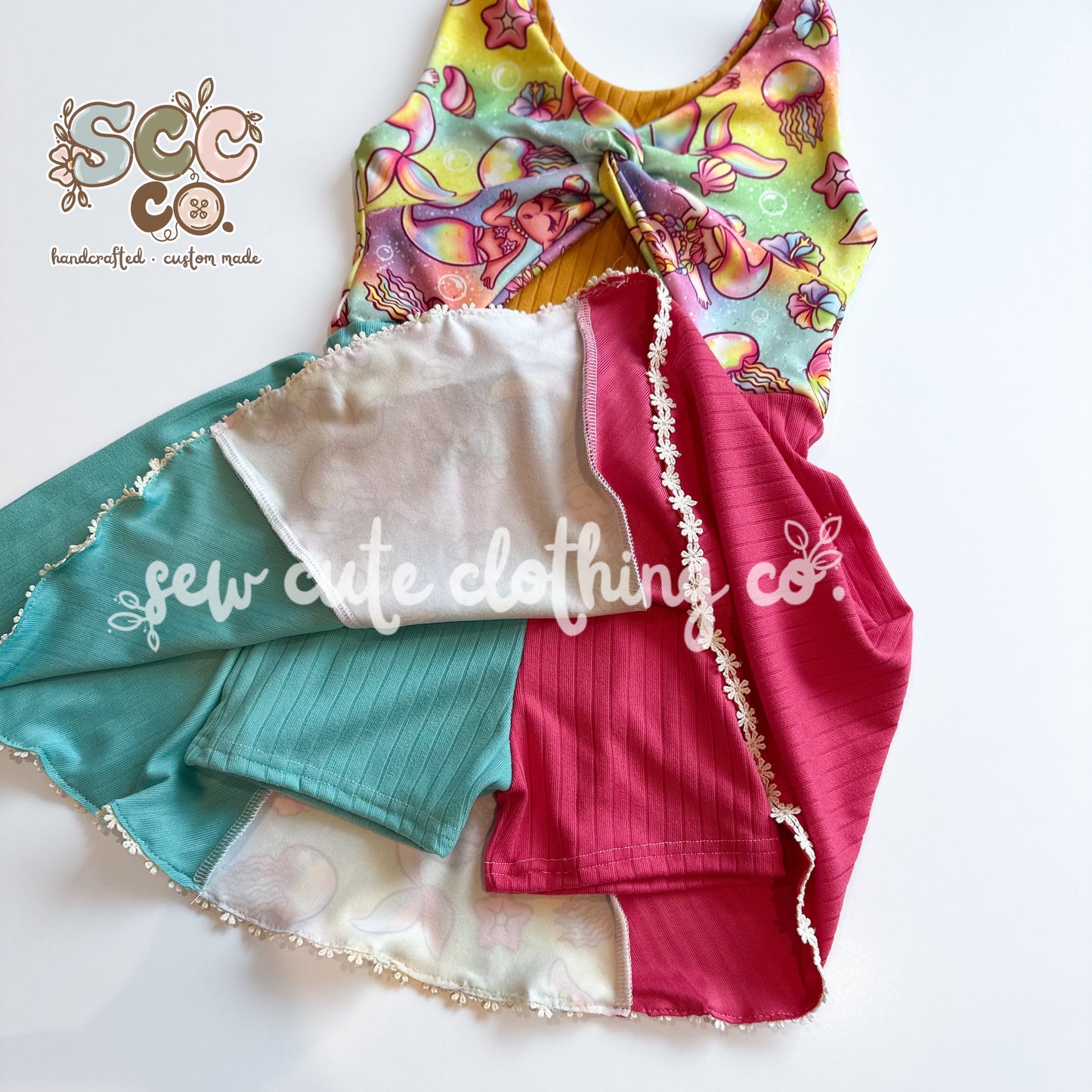 4T OOAK Wren Dress with built in bikers