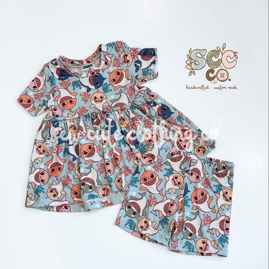 2T SS Peplum and Maisy Bikers