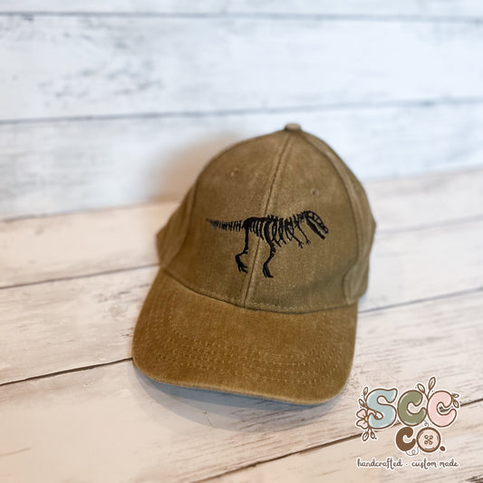 Dinosaur Skeleton Hat - Khaki