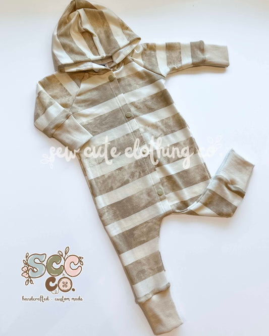 12/18m Hooded Raglan Romper